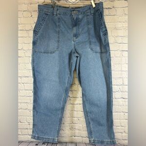 Old Navy High-Waisted OG Light Blue Denim Beach Nautical Casual Chino Pants XL